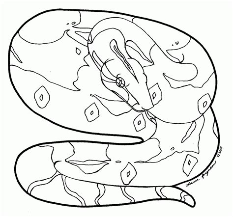 Titanoboa coloring page sketch coloring page. Boa Constrictor Coloring Page - Coloring Home