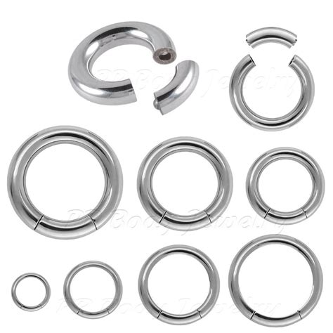 2pcs 16g 2g Surgical Steel Segment Ring Earring Nose Ring Labret Septum Ebay