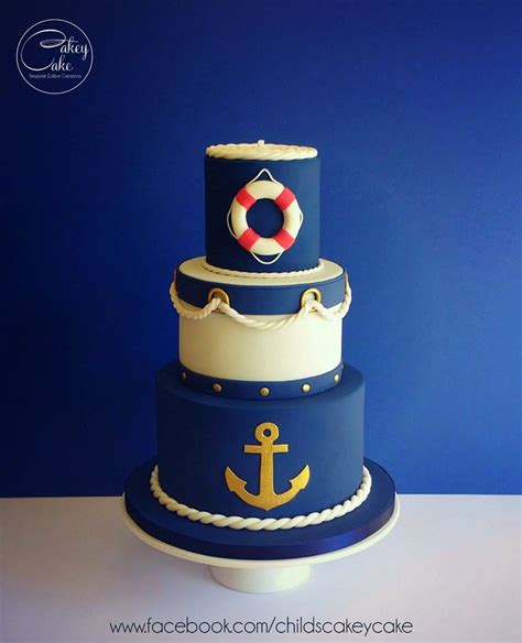 Nautical Cake By Cakeycake Nautical Birthday Cakes Nautical Cake