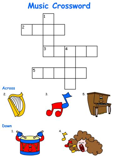 Music Crossword Puzzles