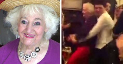 Grinding Granny Shock Vid Of Dancefloor Demon Gyrating Against Men A