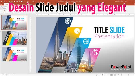 Contoh Slide Presentasi Keren Powerpoint Desain Kemasan Kreatif My