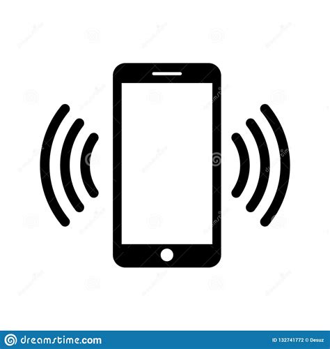 Phone Icon In Black And White Telephone Symbol Vector