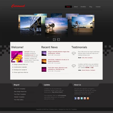 Free web templates html css download - iphonemusli