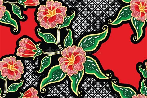 Corak Batik Motif Bunga Raya Hibiscus 14 Clip Art At Clker Vector