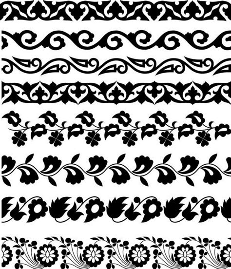 Free Design Black And White Pattern Border Download Free Design Black