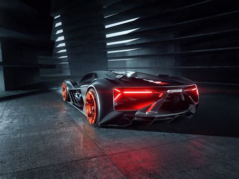 1600x1200 Lamborghini Terzo Millennio 2019 Rear View Car 1600x1200