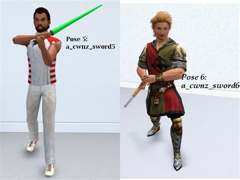 My Sims 3 Poses A Collection Of 14 Poses Using Sword By Cloudwalkernz