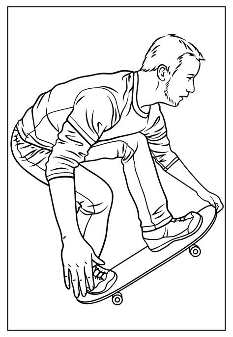 Desenhos De Skate Para Colorir Bora Colorir