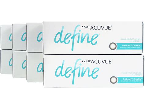 1 Day Acuvue Define Radiant Charm With Lacreon 8 Box Pack 120 Pairs