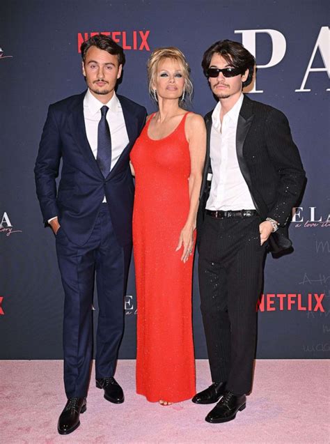 Pamela Anderson Gets Support From Sons Brandon And Dylan At Documentary