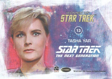 2021 Rittenhouse Women Of Star Trek Art And Images 13 Tasha Yar Base