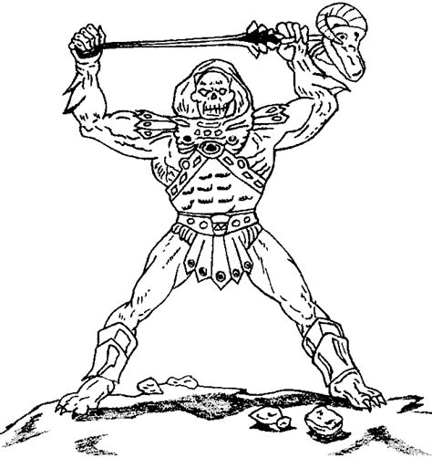Skeletor Pages Printable Coloring Pages