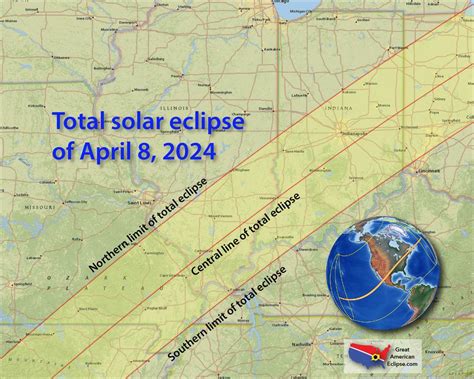 Eclipse 2024 Path Of Totality Times Gray Phylys
