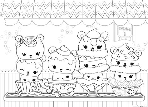 Num Noms Cute Toy Series Coloring page Printable