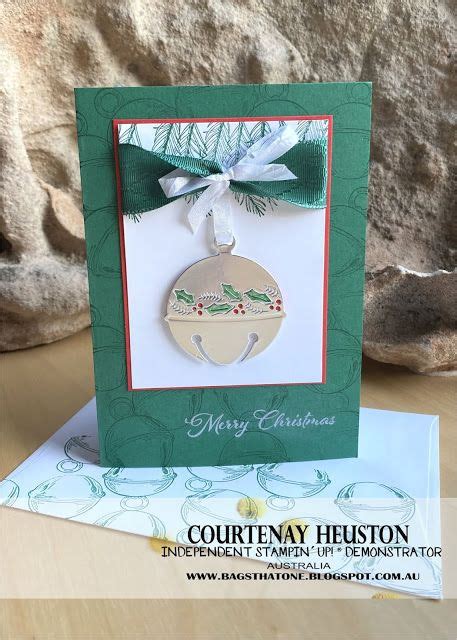 Bags That One Stampin Up Cherish The Season Bundle Silver Bell Card Stampin Up Christmas
