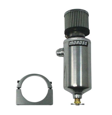 Moroso Breather Tank Catch Can 12an Male Fittings 3 18 Diameter
