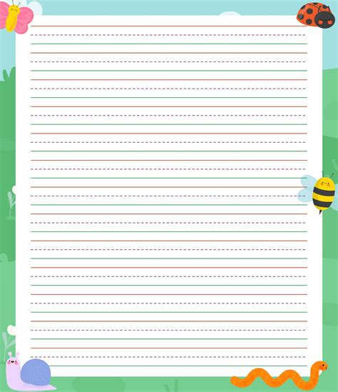 Free Printable Primary Paper Template Printable Lined Paper  And