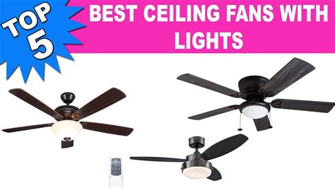 Top 5 Best Ceiling Fans With Lights 2020 Youtube