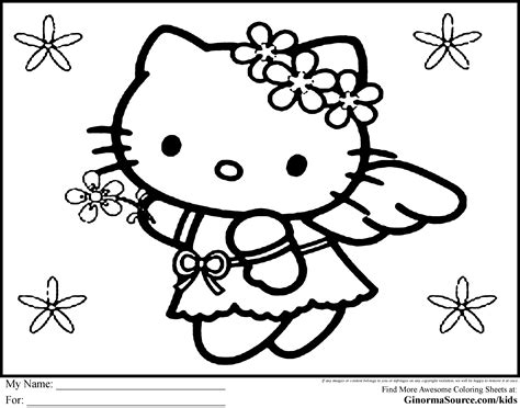 Hello Kitty Valentine Coloring Pages | Free Printable