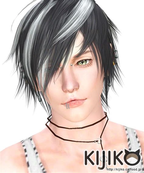 White Toyger Kitten Hairstyle For Him By Kijiko Sims 3 Hairs Sims