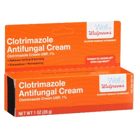 Walgreens Clotrimazole Antifungal Cream 1 Oz Bakers