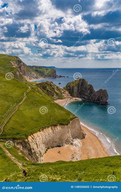 Durdle Door Jurassic Coastline Dorset England Stock Image Image Of