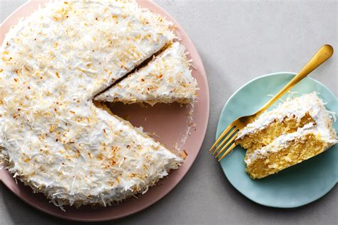 Coconut Cake With Fluffy Coconut Icing Recipe