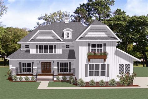 Exclusive New American House Plan With Side Entry Garage 46379la