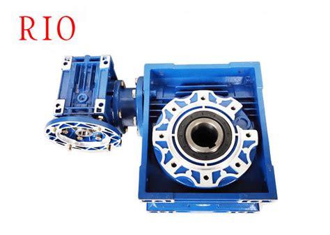 Double Speed Reduction Gearbox Nmrv Aluminum Worm Gearbox Low Noise