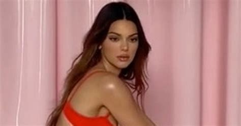 kendall jenner accused of ridiculous photoshop fail in red hot lingerie snaps daily star
