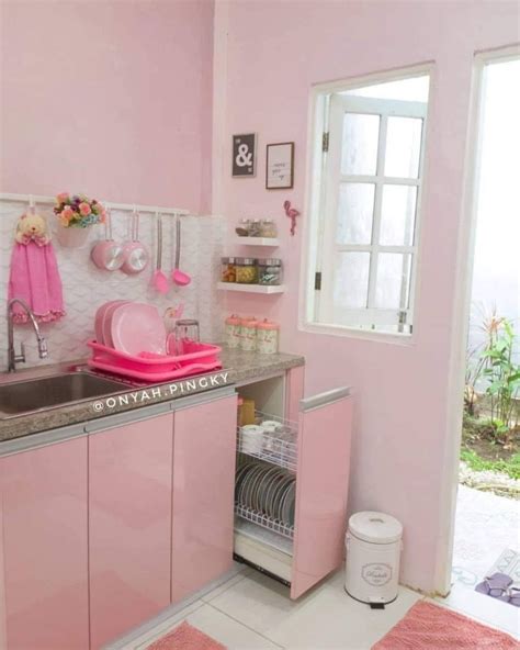 kecil tapi cantik  desain dapur minimalis  konsep ceria