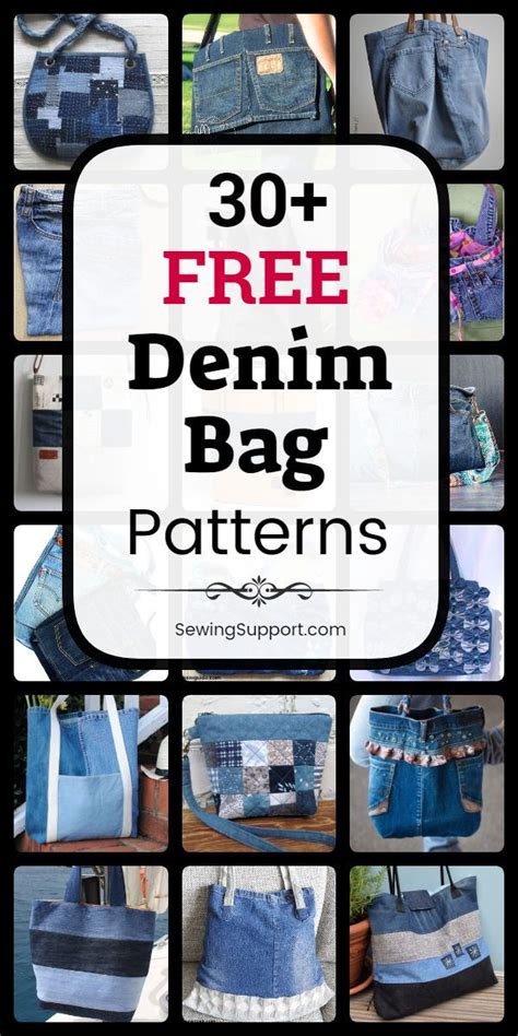 Denim Bag Pattern Free This Tutorial Shows How To Make Very Simple But
