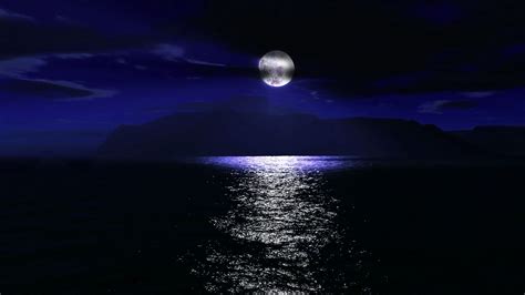 Free Download Full Moon Over The Sea Wallpaper Mixhd Wallpapers