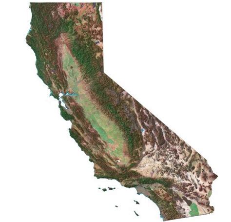 California Lakes And Rivers Map GIS Geography