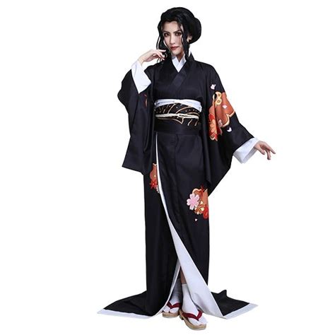 Female Muzan Cosplay Demon Slayer Kimetsu No Yaiba Costume Kimono