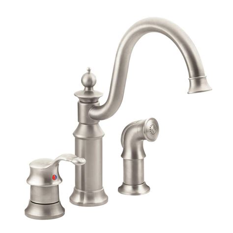 Touchless kitchen faucets with motionsense feature touchless activation, allowing you to easily turn water on and off with the wave of a hand. Standard Plumbing Supply - Product: Moen Waterhill S711ORB ...