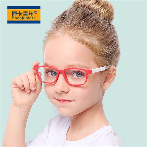 2023新款时尚儿童防蓝光眼镜男女平光镜硅胶护目镜软镜架f8140 阿里巴巴