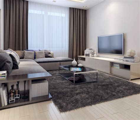 Seperti ruang keluarga berbentuk persegi pada gambar di atas. Desain Ruang TV Minimalis Sederhana dan Nyaman | RUMAH IMPIAN
