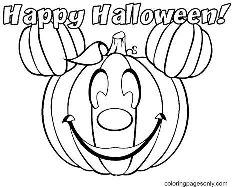 95 Free Printable Disney Halloween Coloring Pages