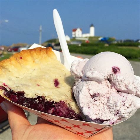 Blueberry Pie And Ice Cream Desserts Ice Cream Food
