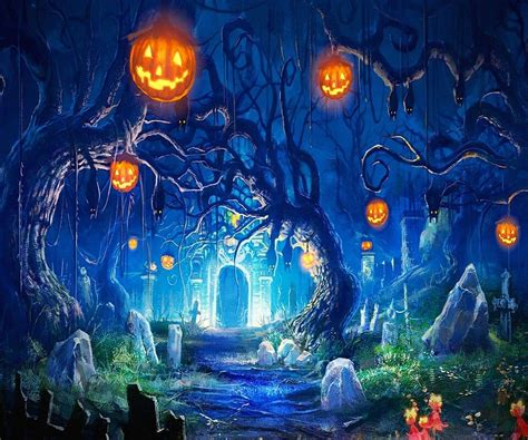 Maybe you would like to learn more about one of these? Cartoon graveyard | Halloween backdrop, Halloween pictures ...