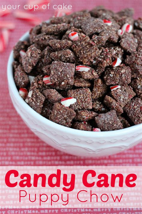 I consider myself a muddy buddies expert, so i devised the absolute perfect method to making the best puppy chex is my favorite cereal to use (or a generic equivalent)! Candy Cane Puppy Chow - Your Cup of Cake