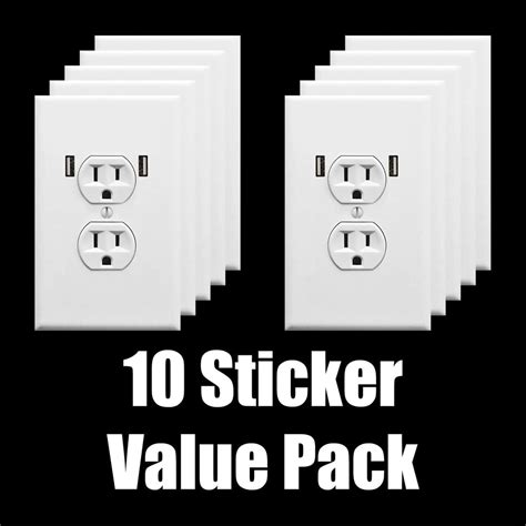 Fake Electrical Outlet Prank Stickers Witty Yeti