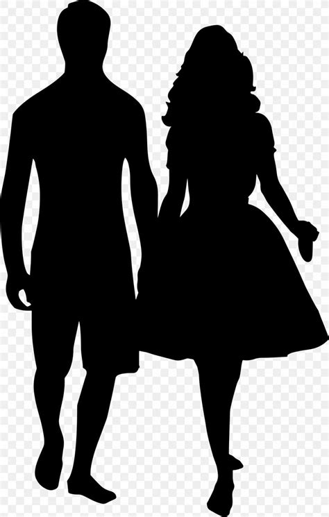 Holding Hands Silhouette Couple Clip Art Png 1459x2297px Watercolor