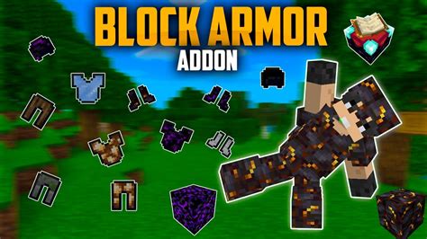👉 Block Armor Addon Para Minecraft Pe Bedrock Youtube