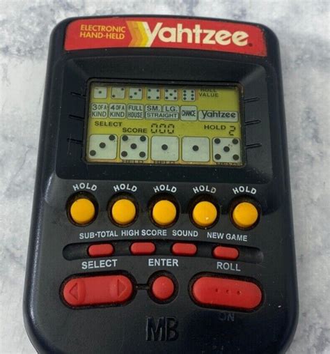 Vintage Electronic Yahtzee Milton Bradley 1995 Handheld Game 4511