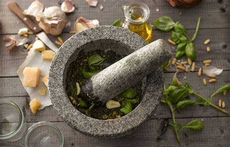 Using A Mortar And Pestle For Herbs