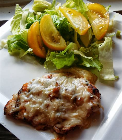 My version of chicken parmesan is a little different than what they do in the restaurants, with less sauce and a crispier crust. 3 Ingredient Chicken Parmesan | The Nutritionist Reviews