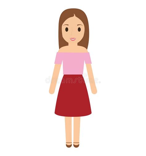 Teen Girl Character Avatar Stock Vector Illustration Of Expression